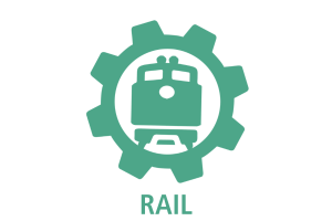 Rail transport for containers and freight logistics